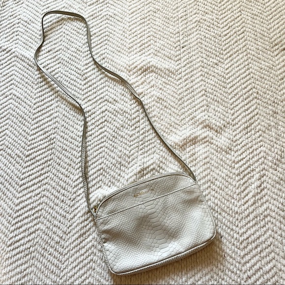 BCBGENERATION White Ivory Snake Python Printed Shoulder Bag | Small Bag | New - Picture 2 of 6